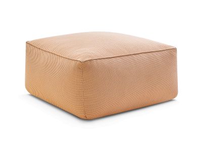 Pouf pour canapé de jardin modulable RIVIERA tissu chiné