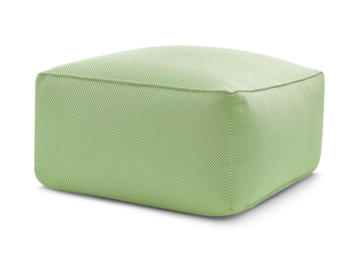 Pouf pour canapé de jardin modulable RIVIERA chiné vert — vue 5