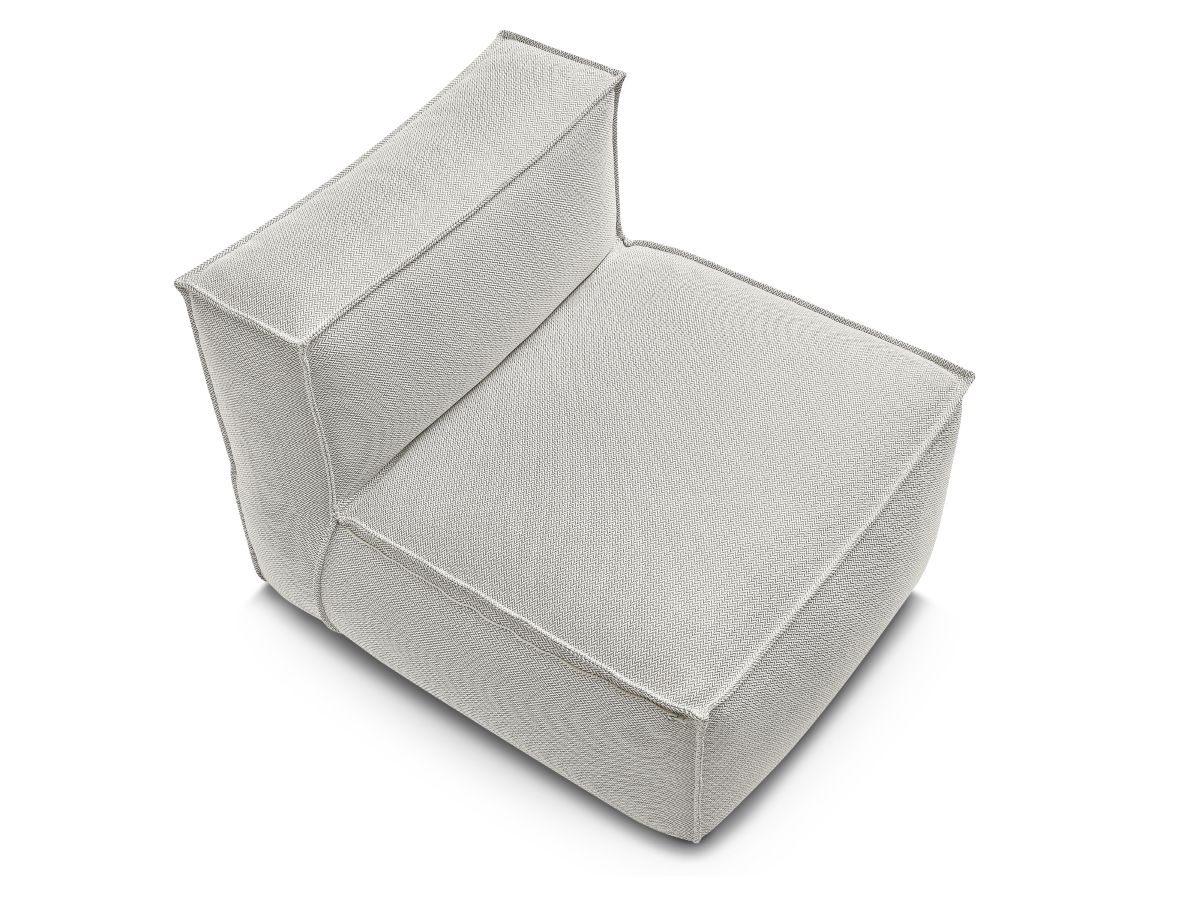 1-zits fauteuil zonder armleuningen met beschermhoes voor modulaire tuinbank BIARRITZ