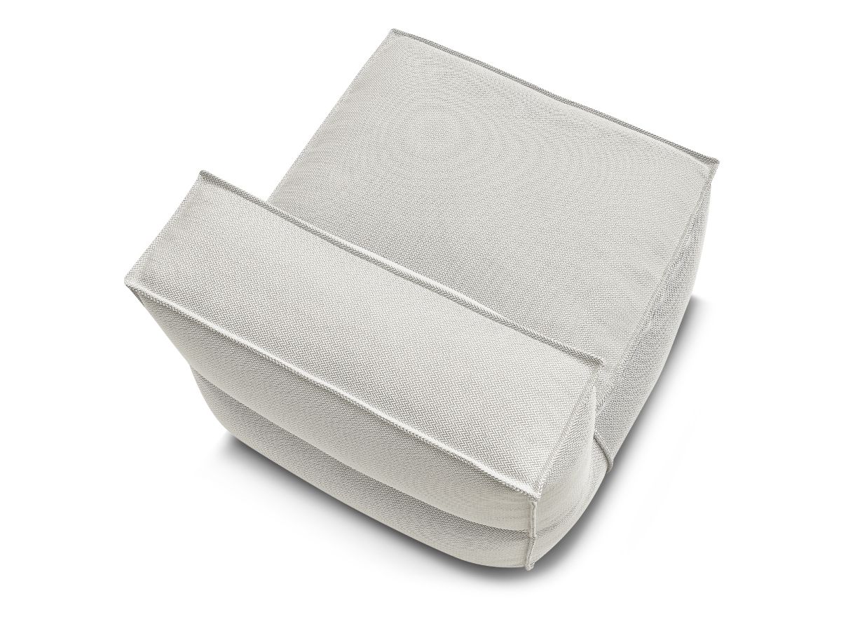 1-zits fauteuil zonder armleuningen met beschermhoes voor modulaire tuinbank BIARRITZ