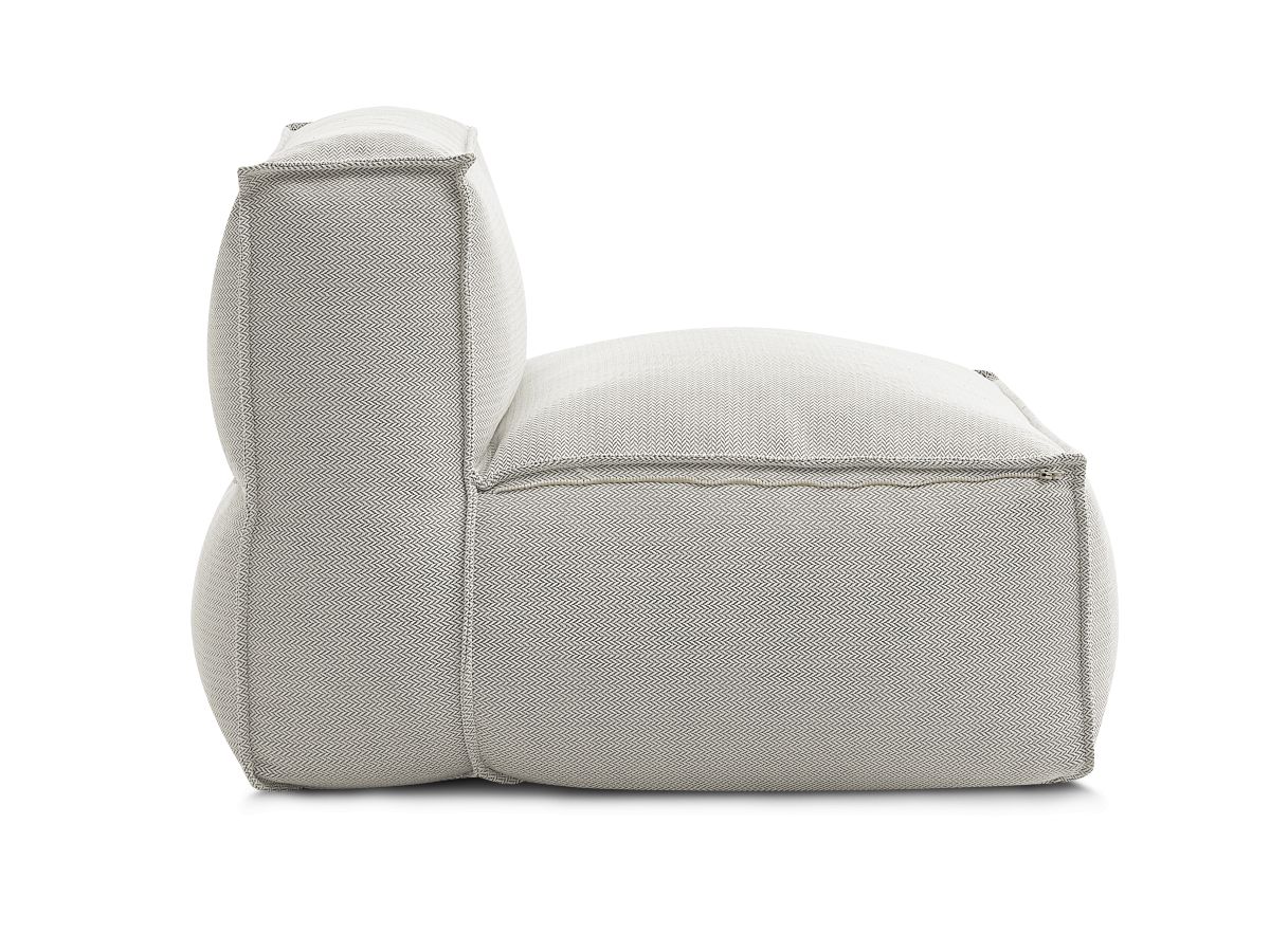 1-zits fauteuil zonder armleuningen met beschermhoes voor modulaire tuinbank BIARRITZ