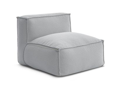 Chauffeuse 1 place sans accoudoir avec bâche de protection pour canapé de jardin modulable BIARRITZ
