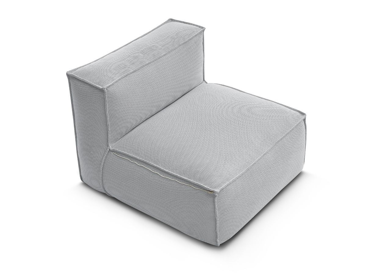 1-zits fauteuil zonder armleuningen met beschermhoes voor modulaire tuinbank BIARRITZ