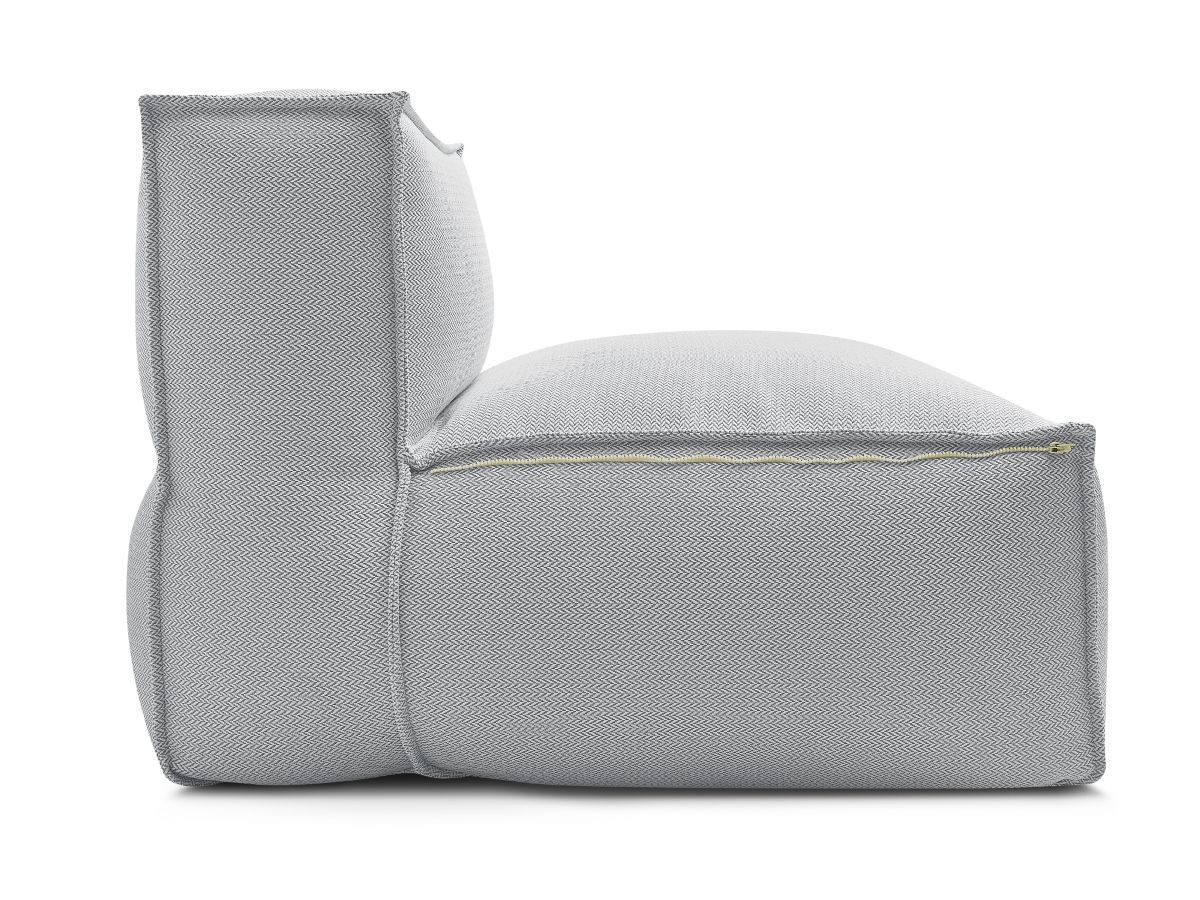 1-zits fauteuil zonder armleuningen met beschermhoes voor modulaire tuinbank BIARRITZ
