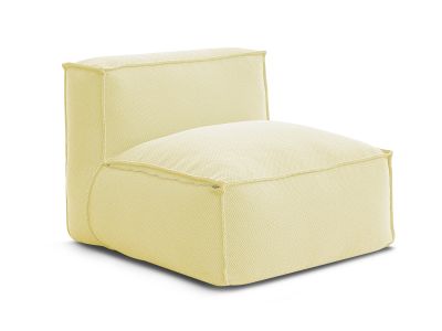 Chauffeuse 1 place sans accoudoir avec bâche de protection pour canapé de jardin modulable BIARRITZ