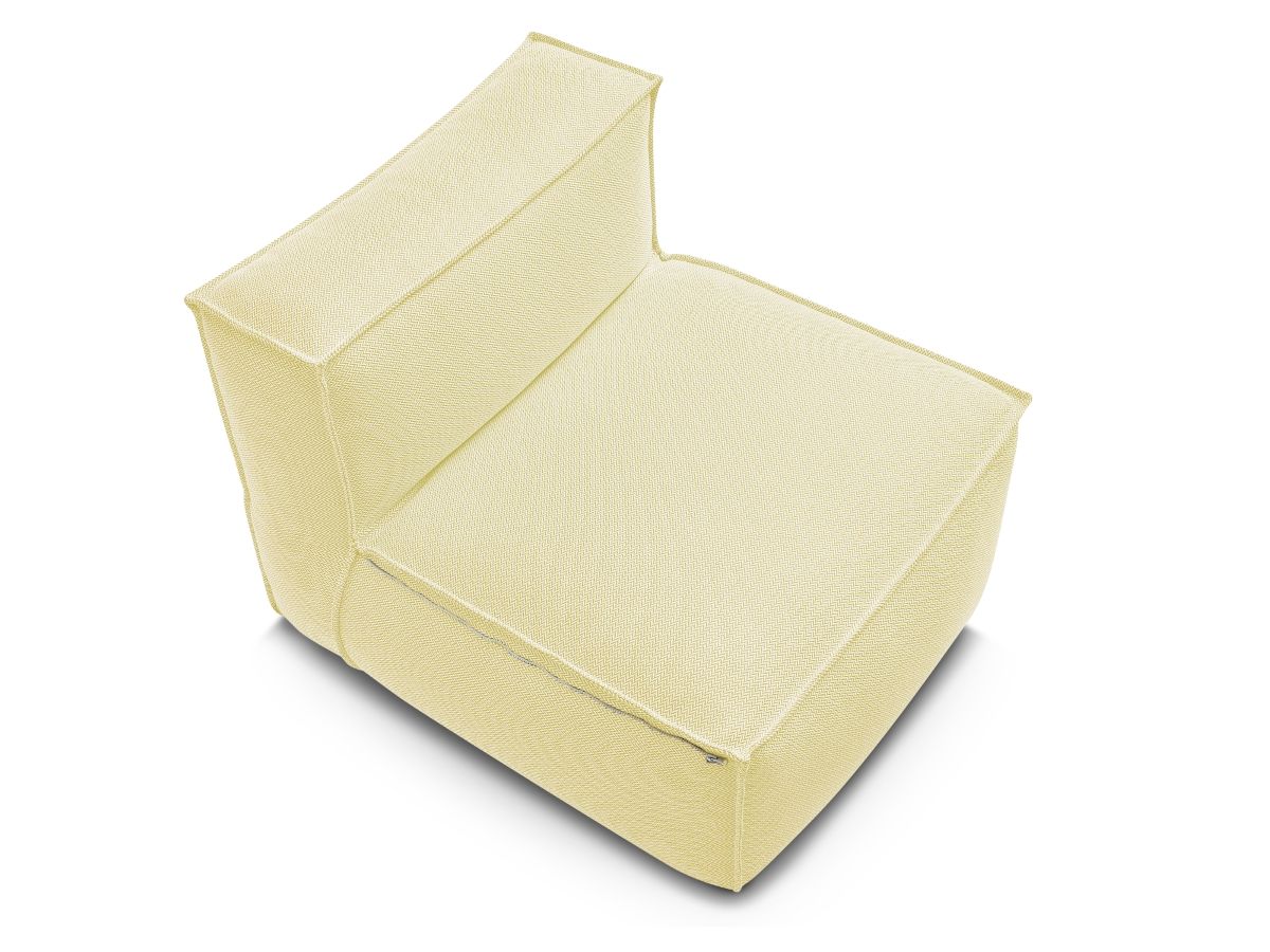 1-zits fauteuil zonder armleuningen met beschermhoes voor modulaire tuinbank BIARRITZ