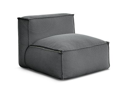Chauffeuse 1 place sans accoudoir avec bâche de protection pour canapé de jardin modulable BIARRITZ