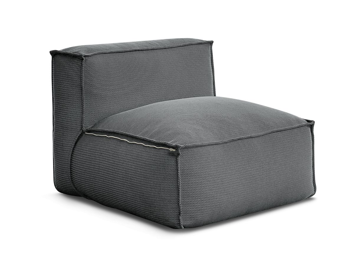 1-zits fauteuil zonder armleuningen met beschermhoes voor modulaire tuinbank BIARRITZ