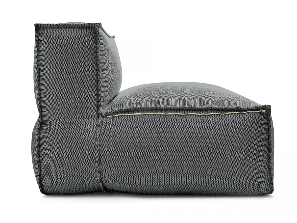 1-zits fauteuil zonder armleuningen met beschermhoes voor modulaire tuinbank BIARRITZ