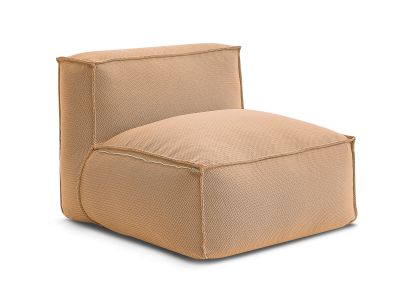 Chauffeuse 1 place sans accoudoir avec bâche de protection pour canapé de jardin modulable BIARRITZ