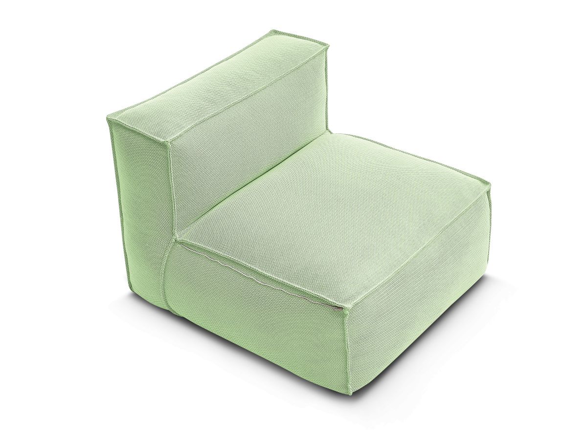 1-zits fauteuil zonder armleuningen met beschermhoes voor modulaire tuinbank BIARRITZ