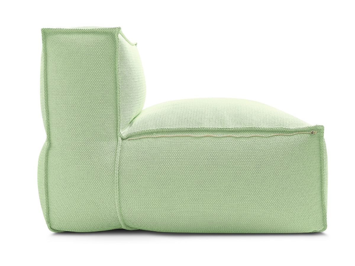1-zits fauteuil zonder armleuningen met beschermhoes voor modulaire tuinbank BIARRITZ