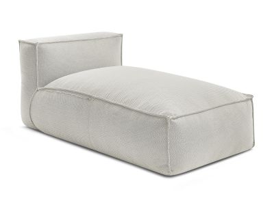 Méridienne sans accoudoir avec bâche de protection pour canapé de jardin modulable BIARRITZ