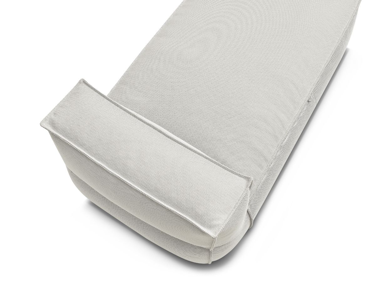 Chaise longue zonder armleuningen met beschermhoes voor modulaire tuinbank BIARRITZ