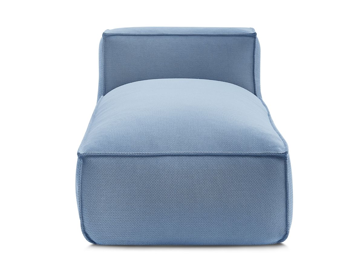 Chaise longue zonder armleuningen met beschermhoes voor modulaire tuinbank BIARRITZ