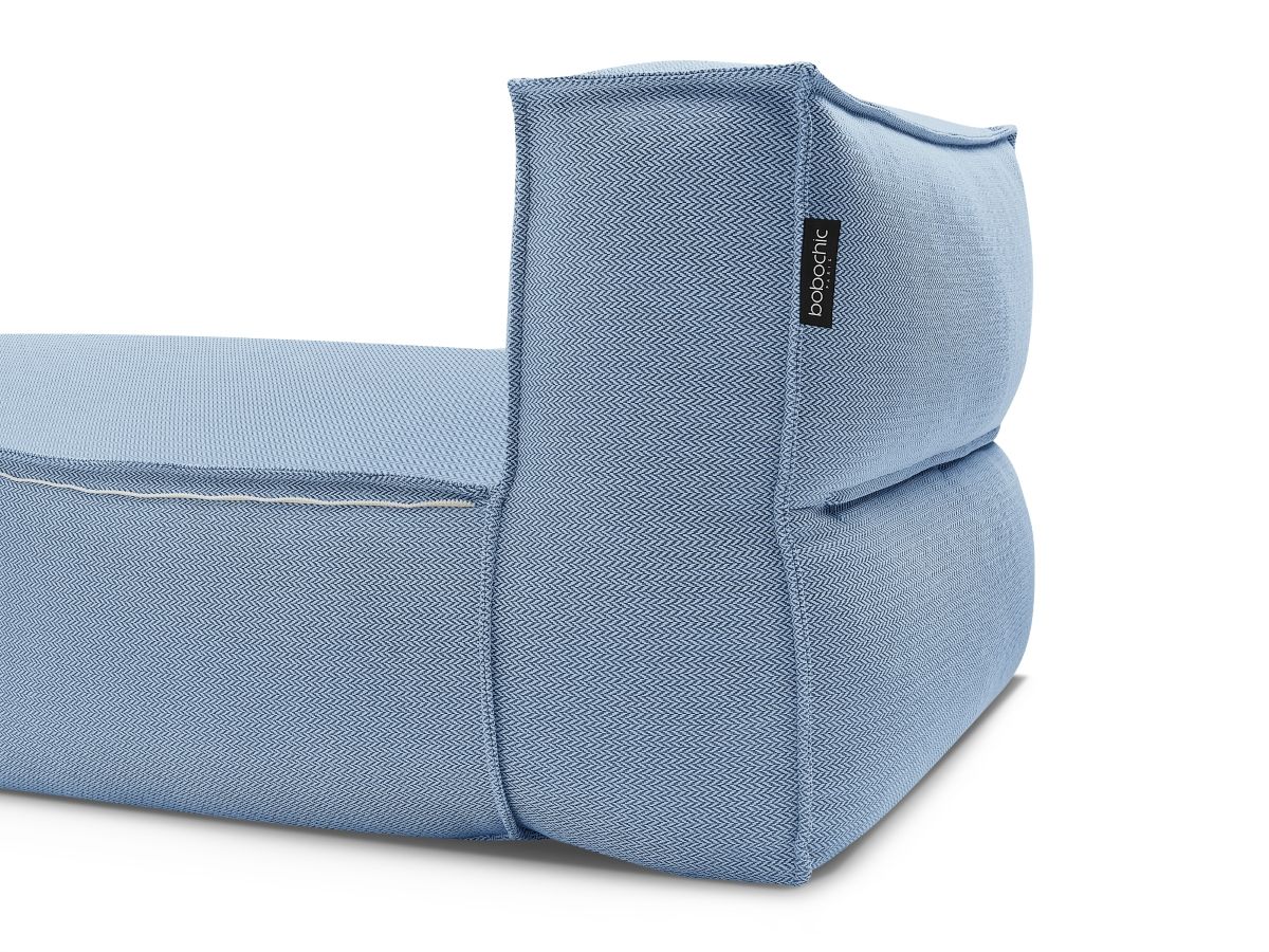 Chaise longue zonder armleuningen met beschermhoes voor modulaire tuinbank BIARRITZ