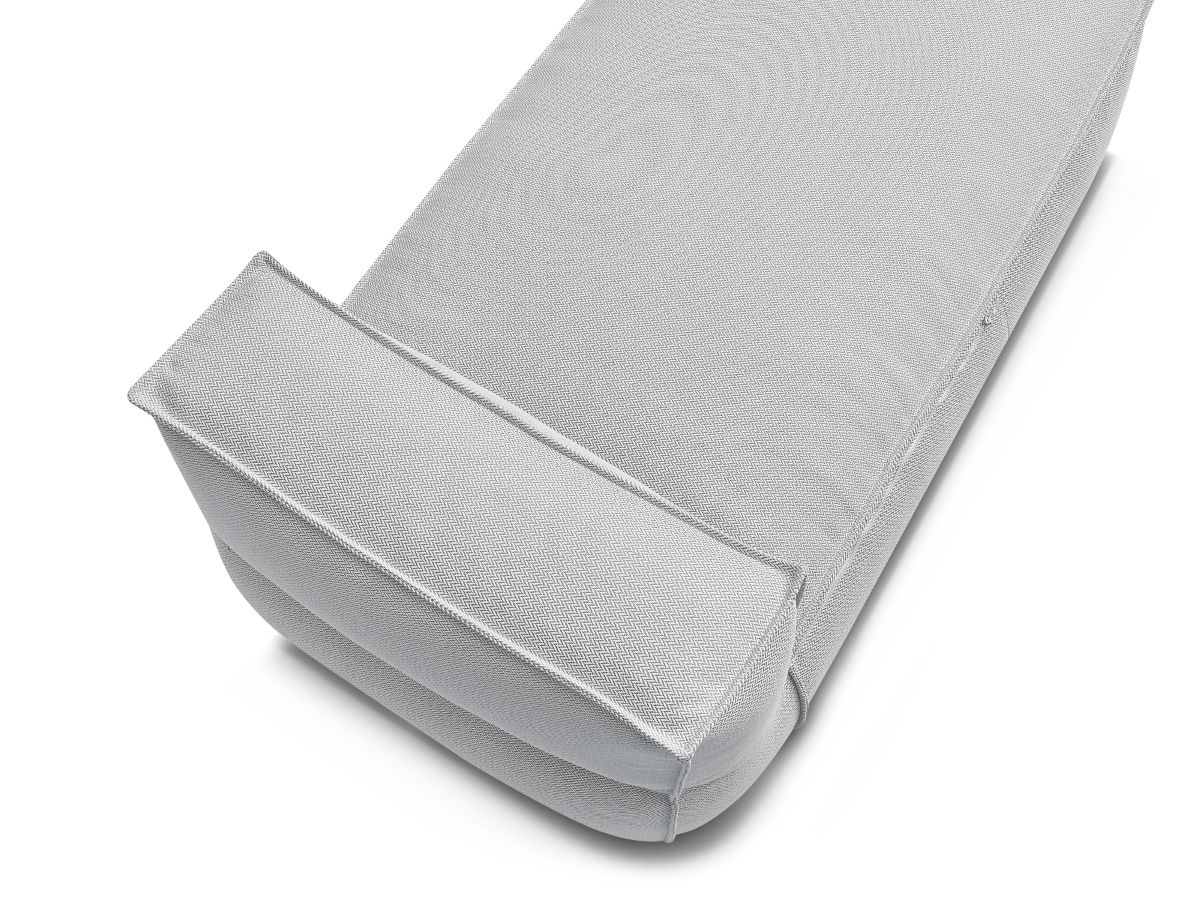 Chaise longue zonder armleuningen met beschermhoes voor modulaire tuinbank BIARRITZ