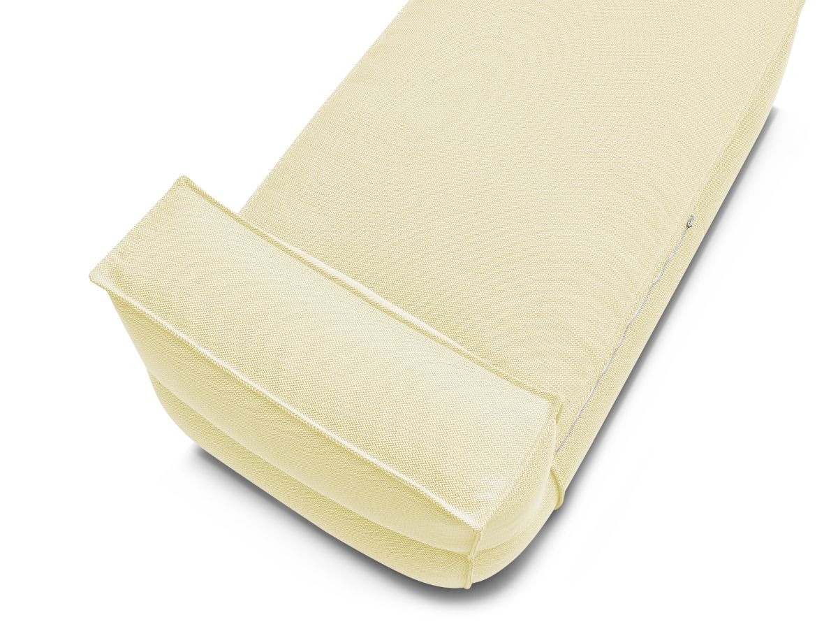 Chaise longue zonder armleuningen met beschermhoes voor modulaire tuinbank BIARRITZ