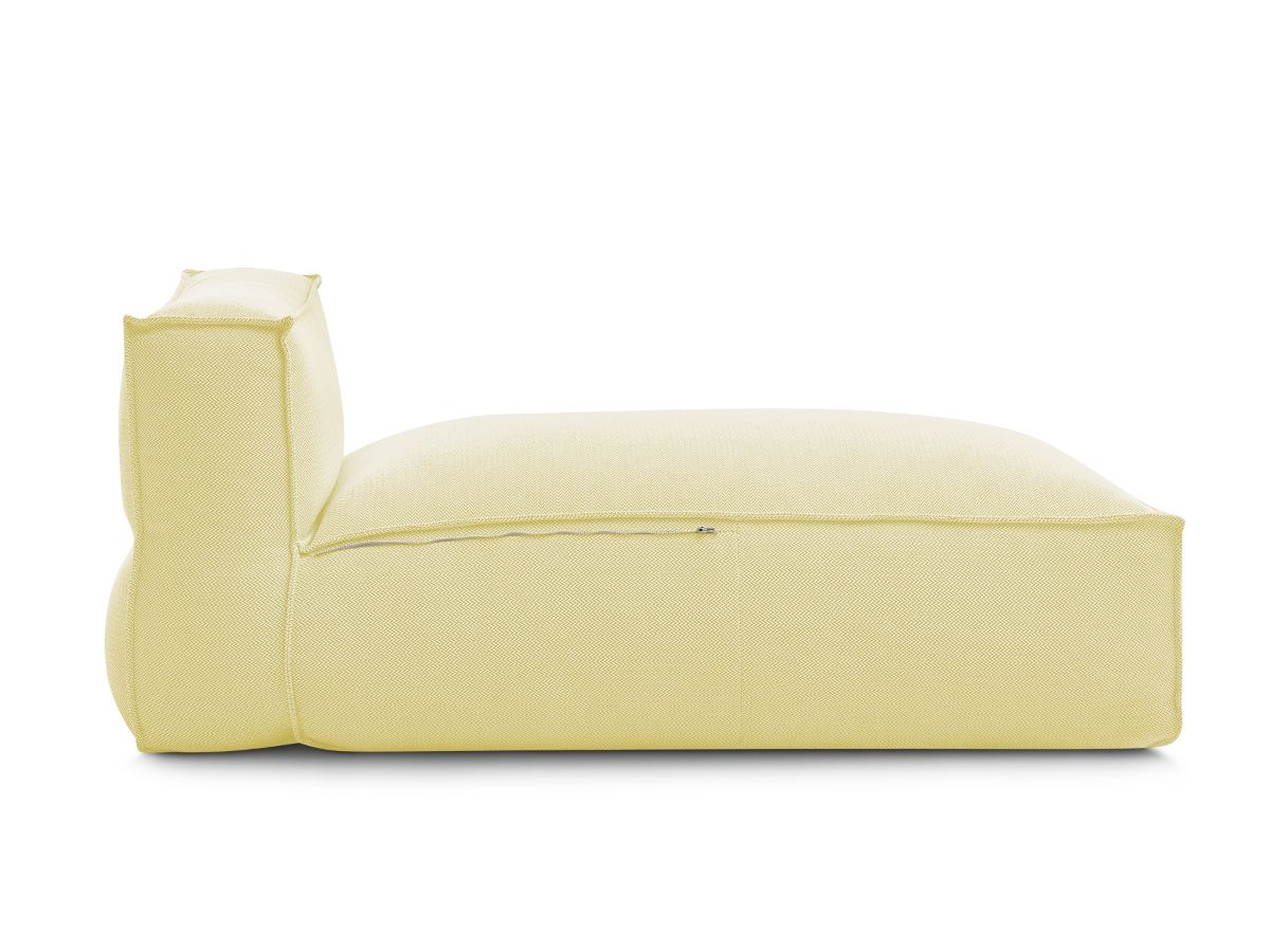 Chaise longue zonder armleuningen met beschermhoes voor modulaire tuinbank BIARRITZ