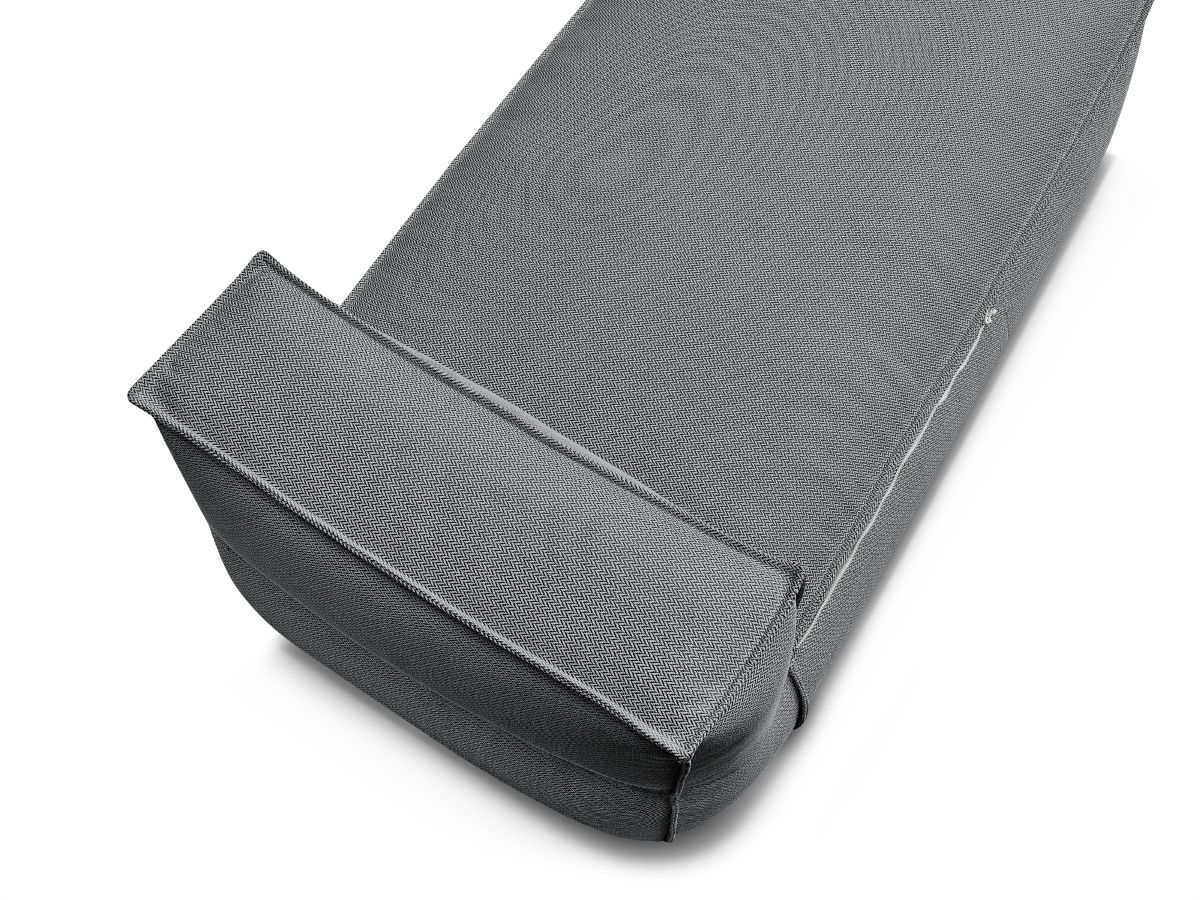 Chaise longue zonder armleuningen met beschermhoes voor modulaire tuinbank BIARRITZ
