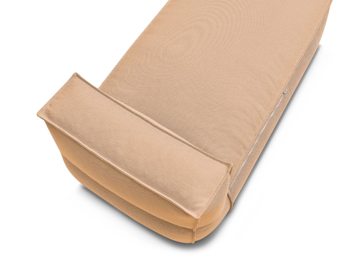 Chaise longue zonder armleuningen met beschermhoes voor modulaire tuinbank BIARRITZ