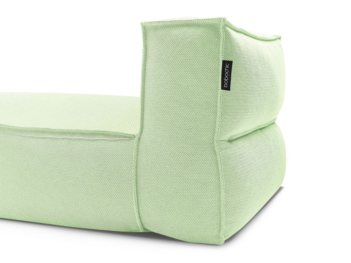 Chaise longue zonder armleuningen met beschermhoes voor modulaire tuinbank BIARRITZ