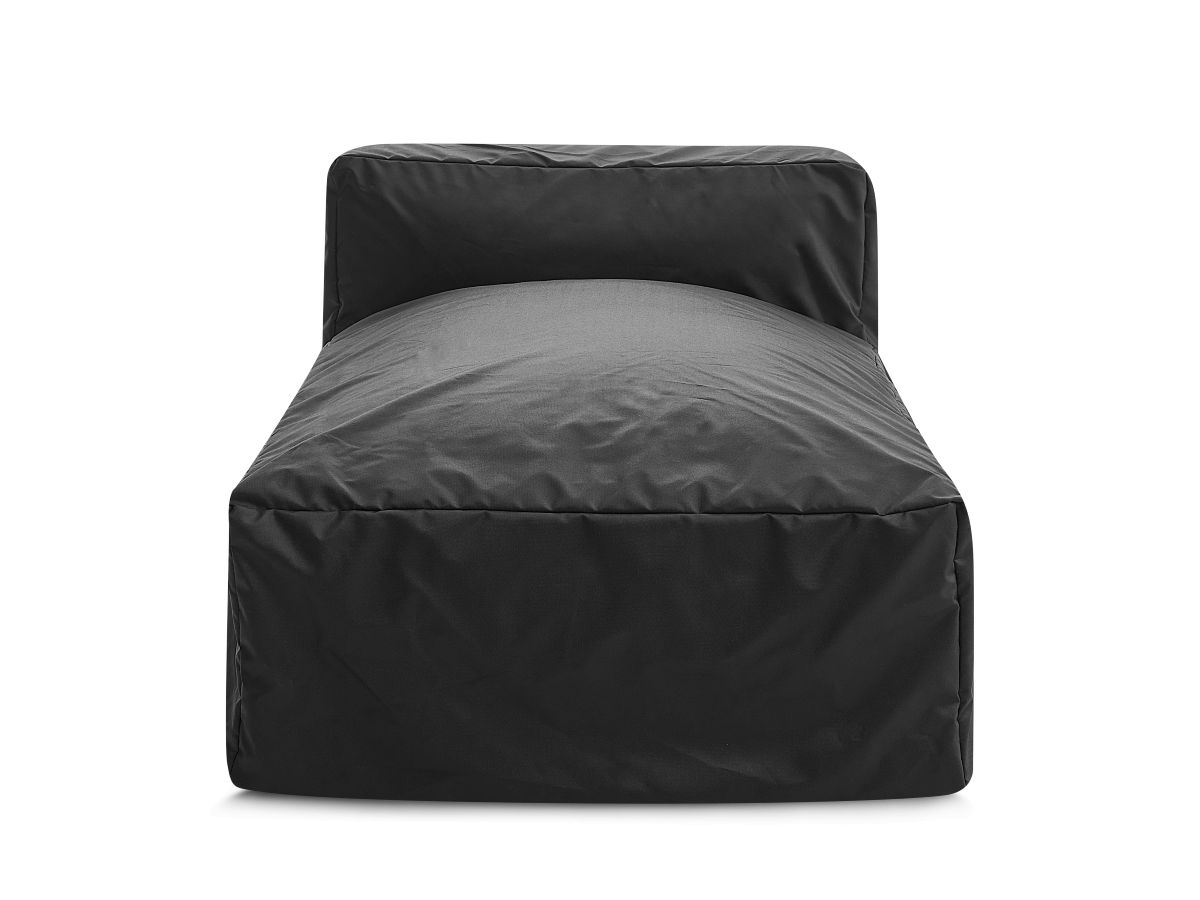 Chaise longue zonder armleuningen met beschermhoes voor modulaire tuinbank BIARRITZ