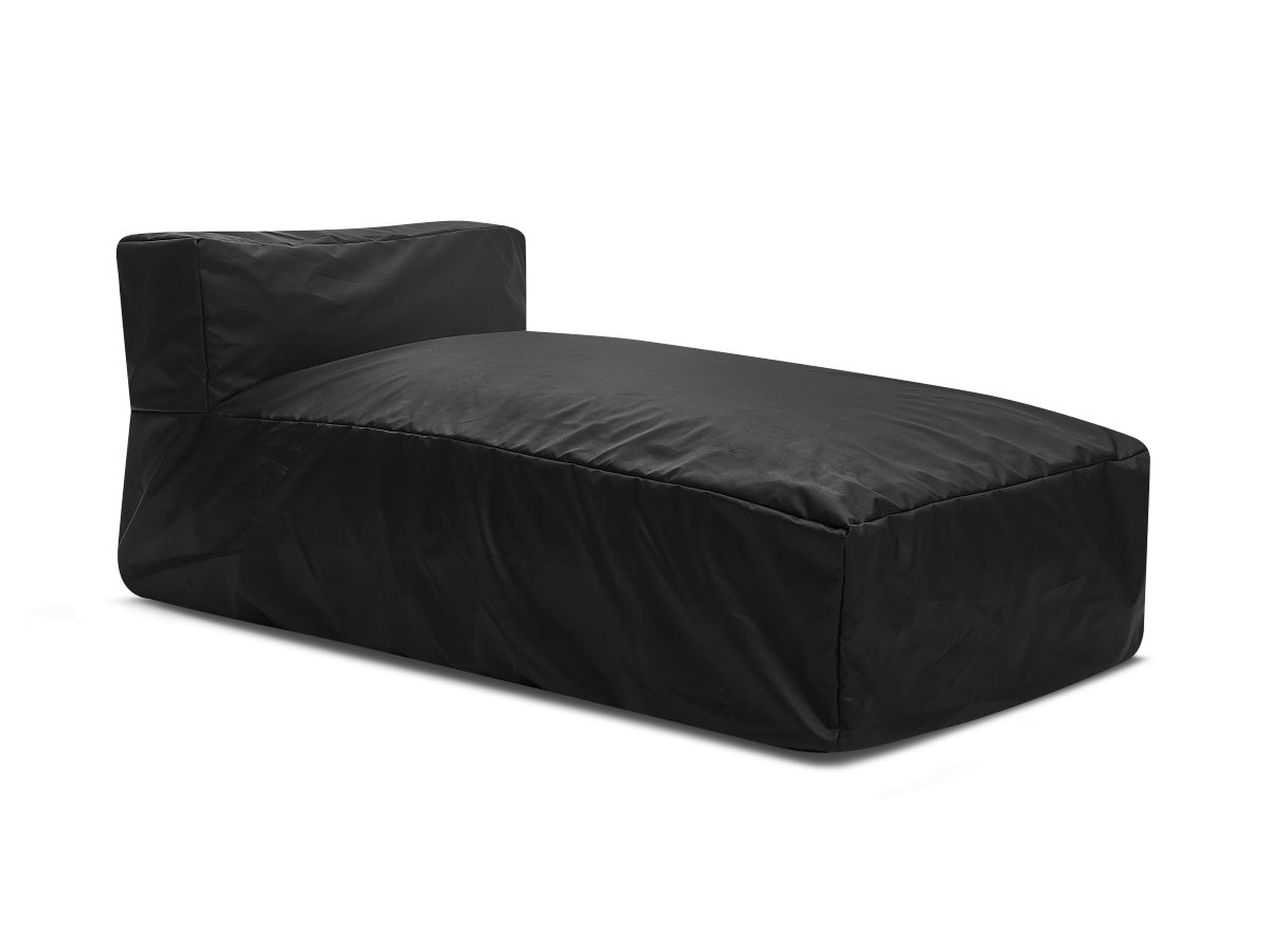 Chaise longue zonder armleuningen met beschermhoes voor modulaire tuinbank BIARRITZ