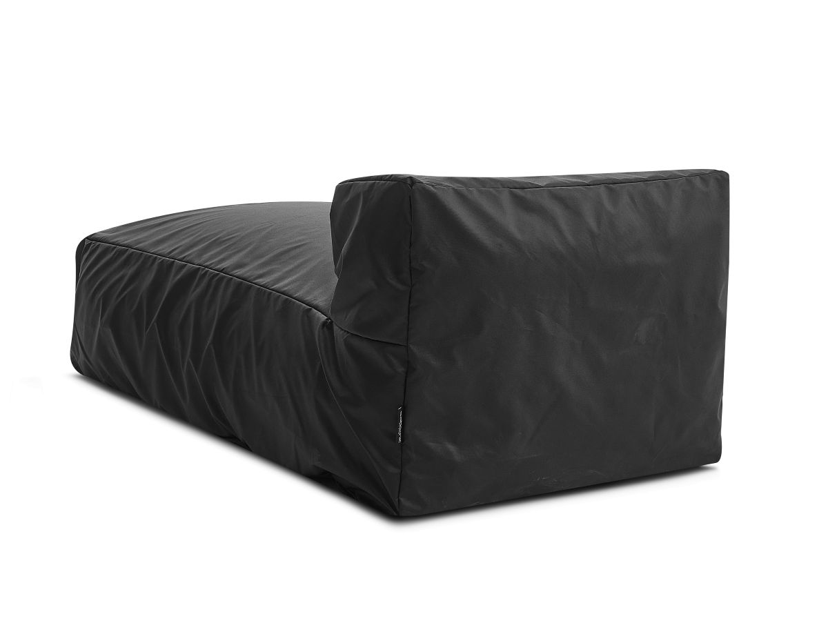 Chaise longue zonder armleuningen met beschermhoes voor modulaire tuinbank BIARRITZ