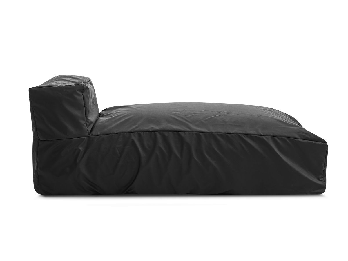 Chaise longue zonder armleuningen met beschermhoes voor modulaire tuinbank BIARRITZ