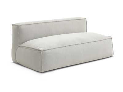 Chauffeuse 2 places sans accoudoir avec bâche de protection pour canapé de jardin modulable BIARRITZ