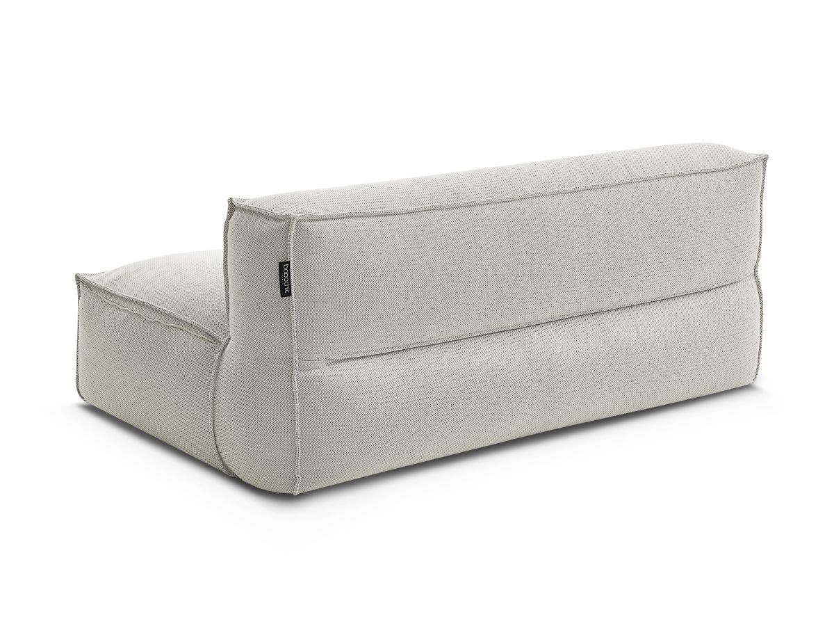 Chauffeuse 2 places sans accoudoir avec bâche de protection pour canapé de jardin modulable BIARRITZ
