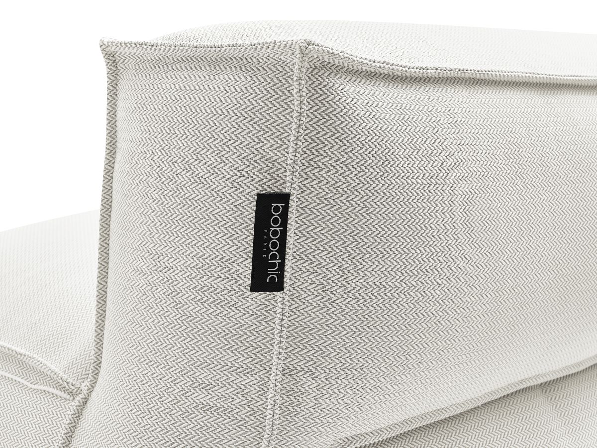 Chauffeuse 2 places sans accoudoir avec bâche de protection pour canapé de jardin modulable BIARRITZ
