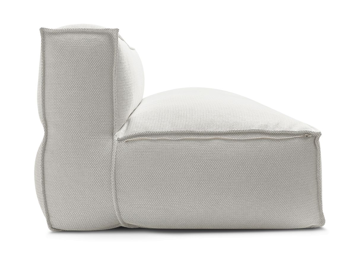 Chauffeuse 2 places sans accoudoir avec bâche de protection pour canapé de jardin modulable BIARRITZ