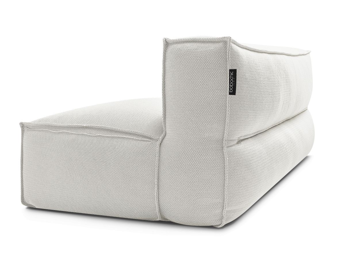 Chauffeuse 2 places sans accoudoir avec bâche de protection pour canapé de jardin modulable BIARRITZ