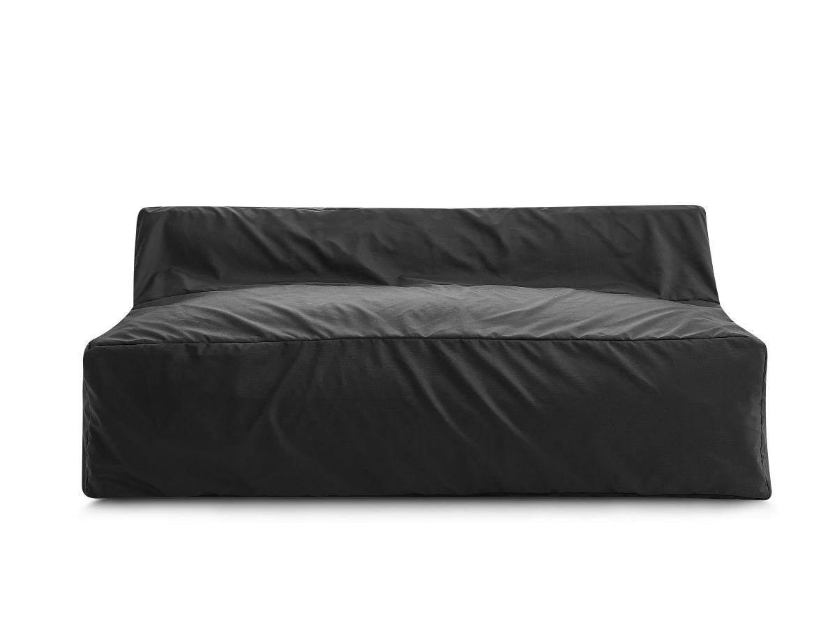 Chauffeuse 2 places sans accoudoir avec bâche de protection pour canapé de jardin modulable BIARRITZ