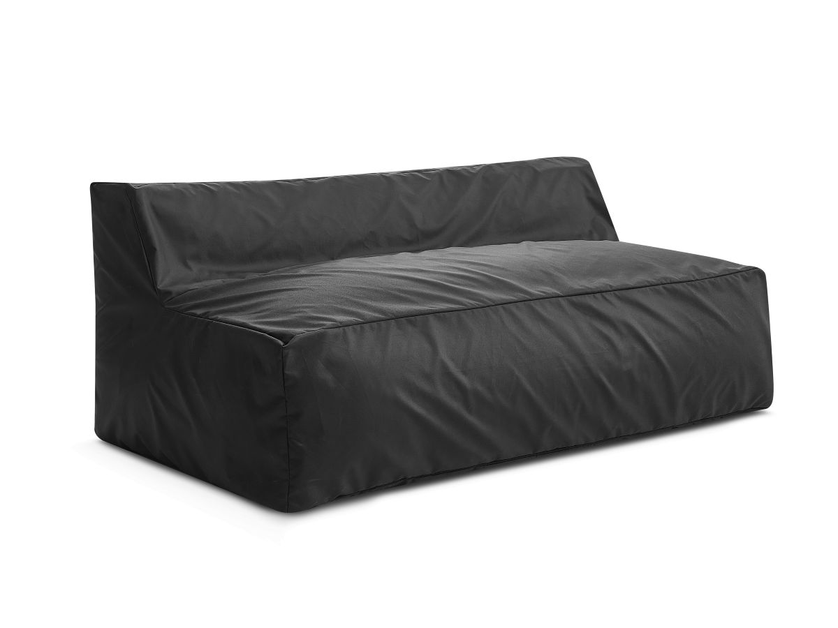 Chauffeuse 2 places sans accoudoir avec bâche de protection pour canapé de jardin modulable BIARRITZ