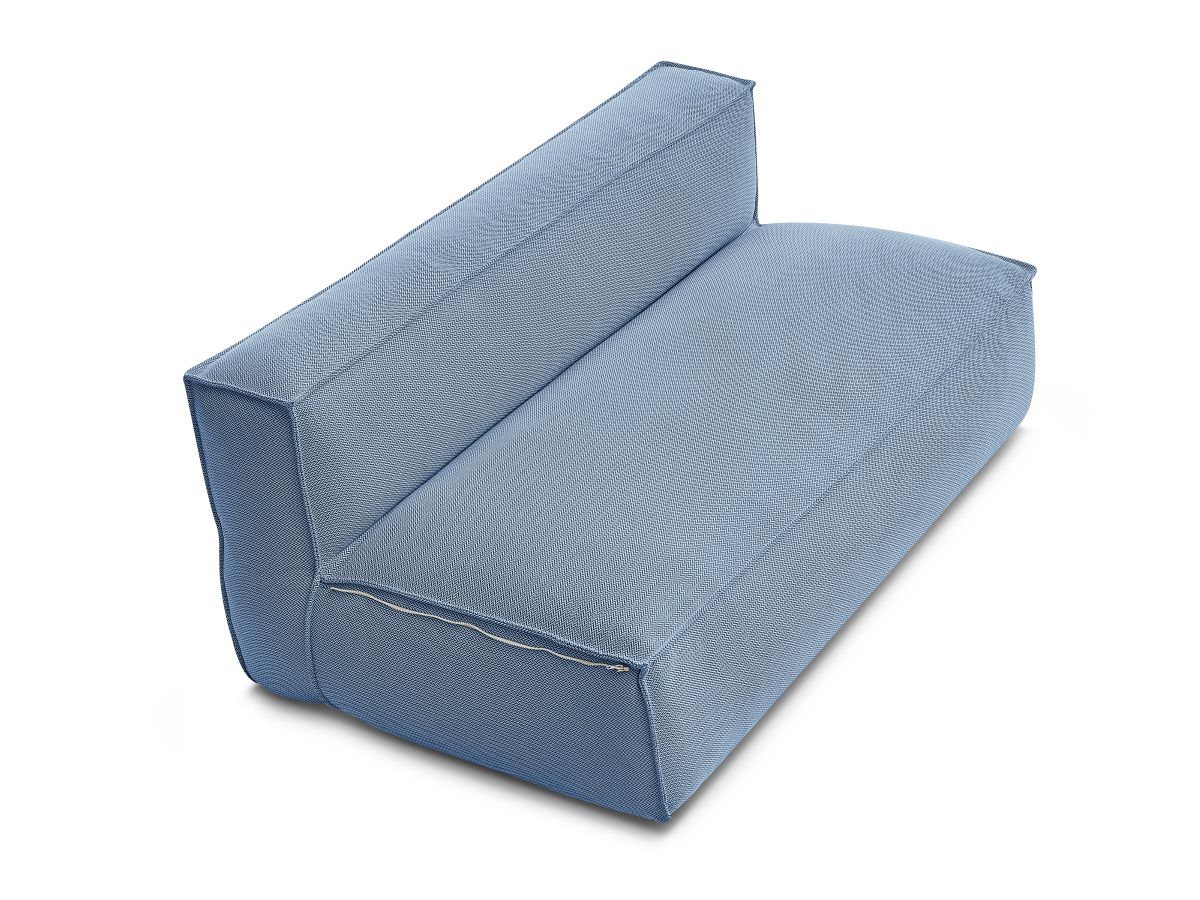 2-zits fauteuil zonder armleuningen met beschermhoes voor BIARRITZ modulaire tuinbank