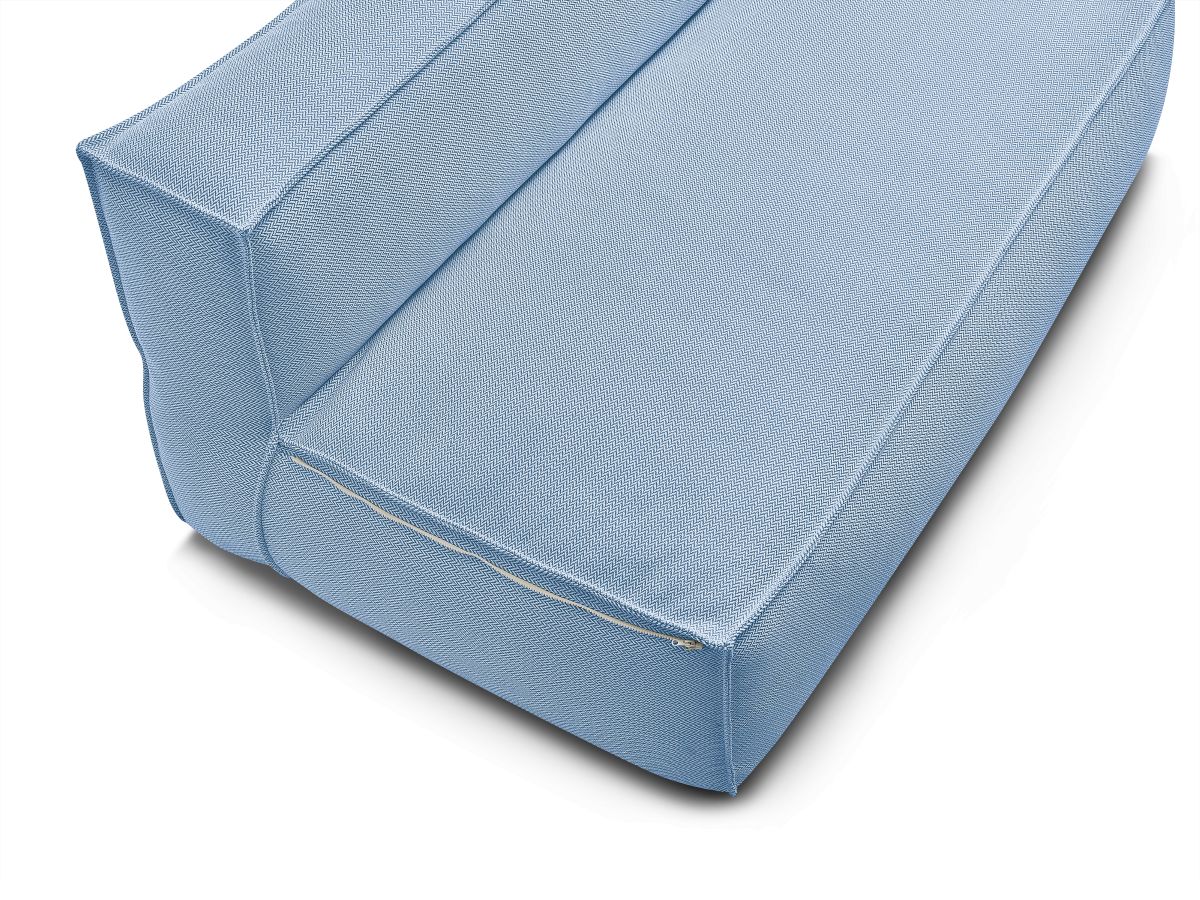 2-zits fauteuil zonder armleuningen met beschermhoes voor BIARRITZ modulaire tuinbank