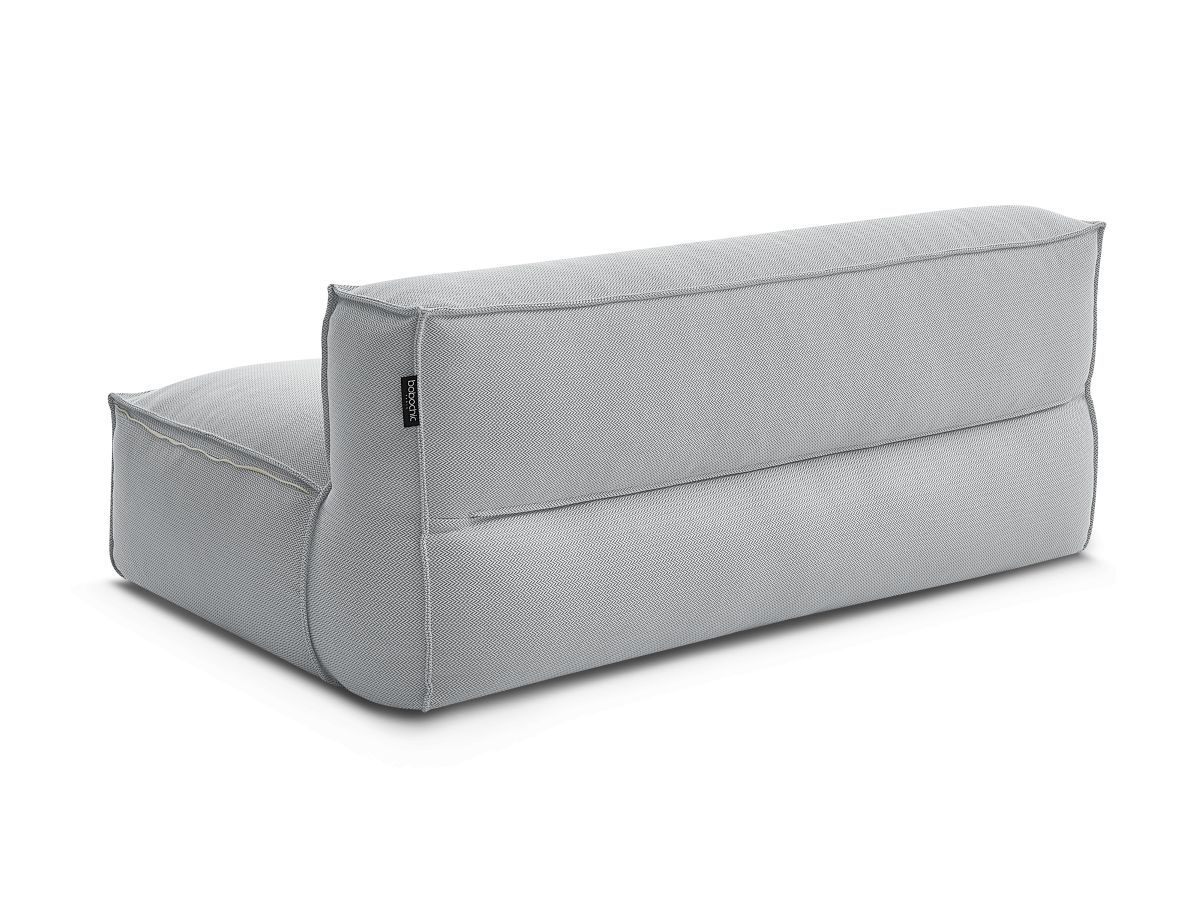 Chauffeuse 2 places sans accoudoir avec bâche de protection pour canapé de jardin modulable BIARRITZ