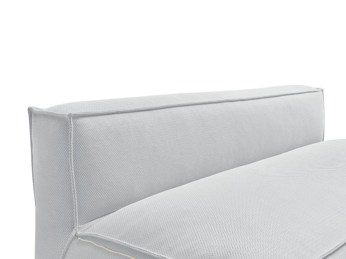 Chauffeuse 2 places sans accoudoir avec bâche de protection pour canapé de jardin modulable BIARRITZ