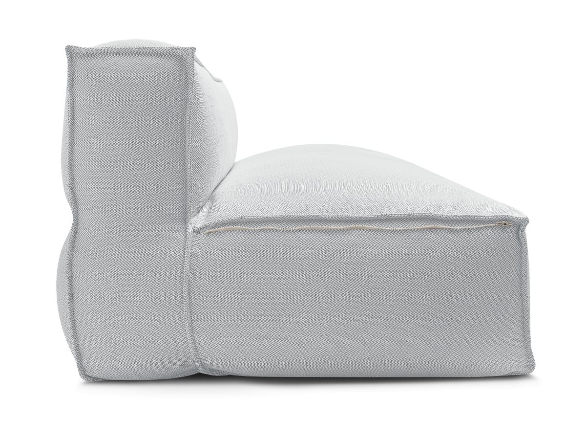 Chauffeuse 2 places sans accoudoir avec bâche de protection pour canapé de jardin modulable BIARRITZ