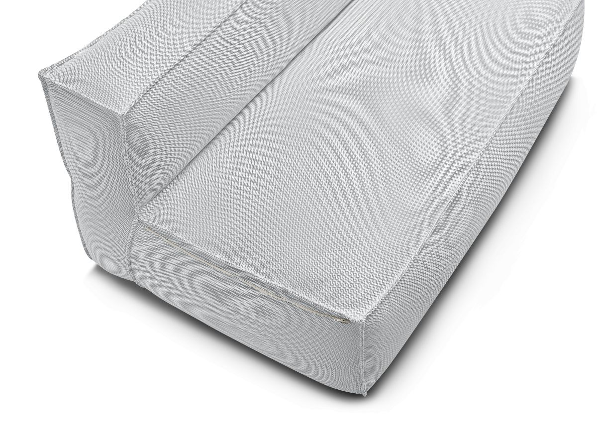 Chauffeuse 2 places sans accoudoir avec bâche de protection pour canapé de jardin modulable BIARRITZ