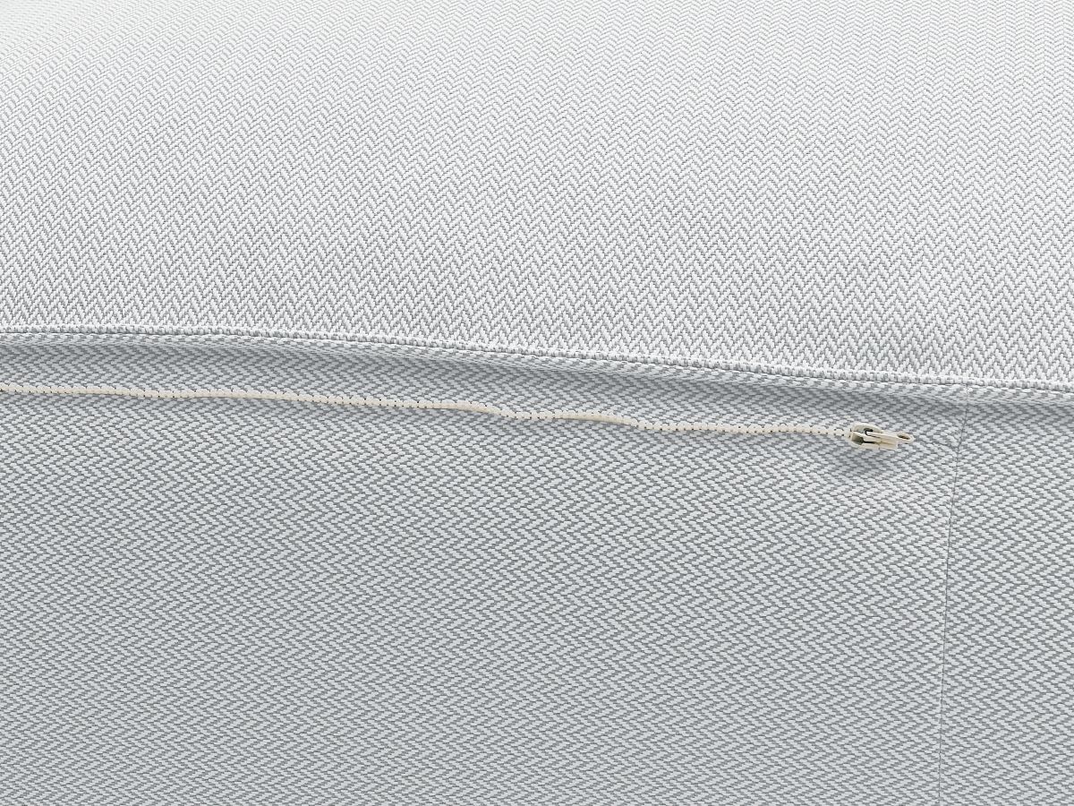 Chauffeuse 2 places sans accoudoir avec bâche de protection pour canapé de jardin modulable BIARRITZ