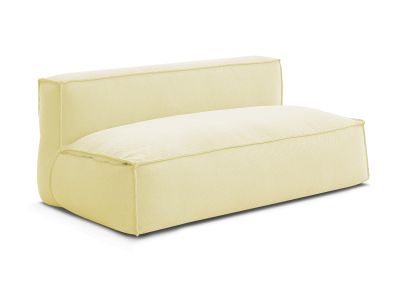 Chauffeuse 2 places sans accoudoir avec bâche de protection pour canapé de jardin modulable BIARRITZ