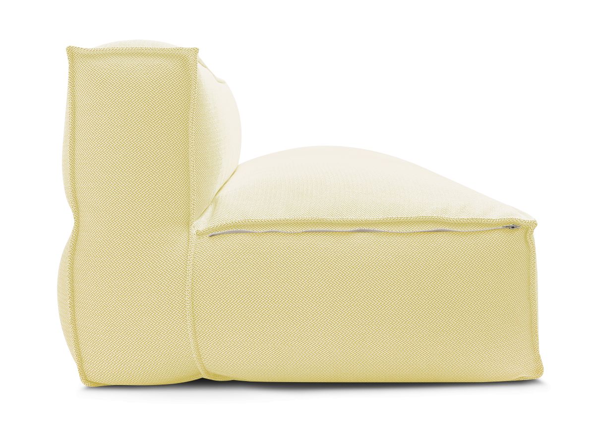 Chauffeuse 2 places sans accoudoir avec bâche de protection pour canapé de jardin modulable BIARRITZ