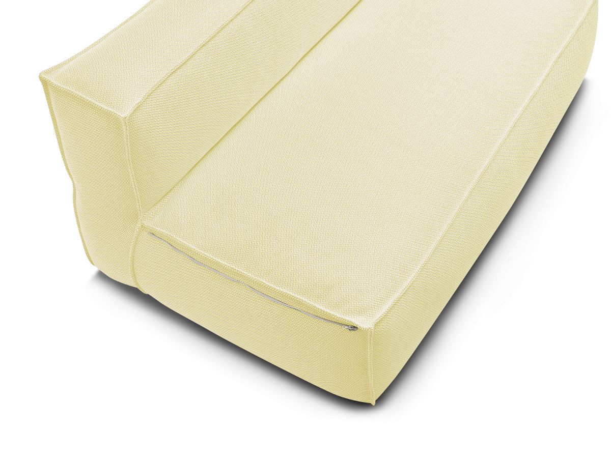 Chauffeuse 2 places sans accoudoir avec bâche de protection pour canapé de jardin modulable BIARRITZ