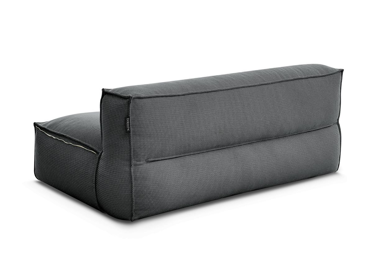 Chauffeuse 2 places sans accoudoir avec bâche de protection pour canapé de jardin modulable BIARRITZ