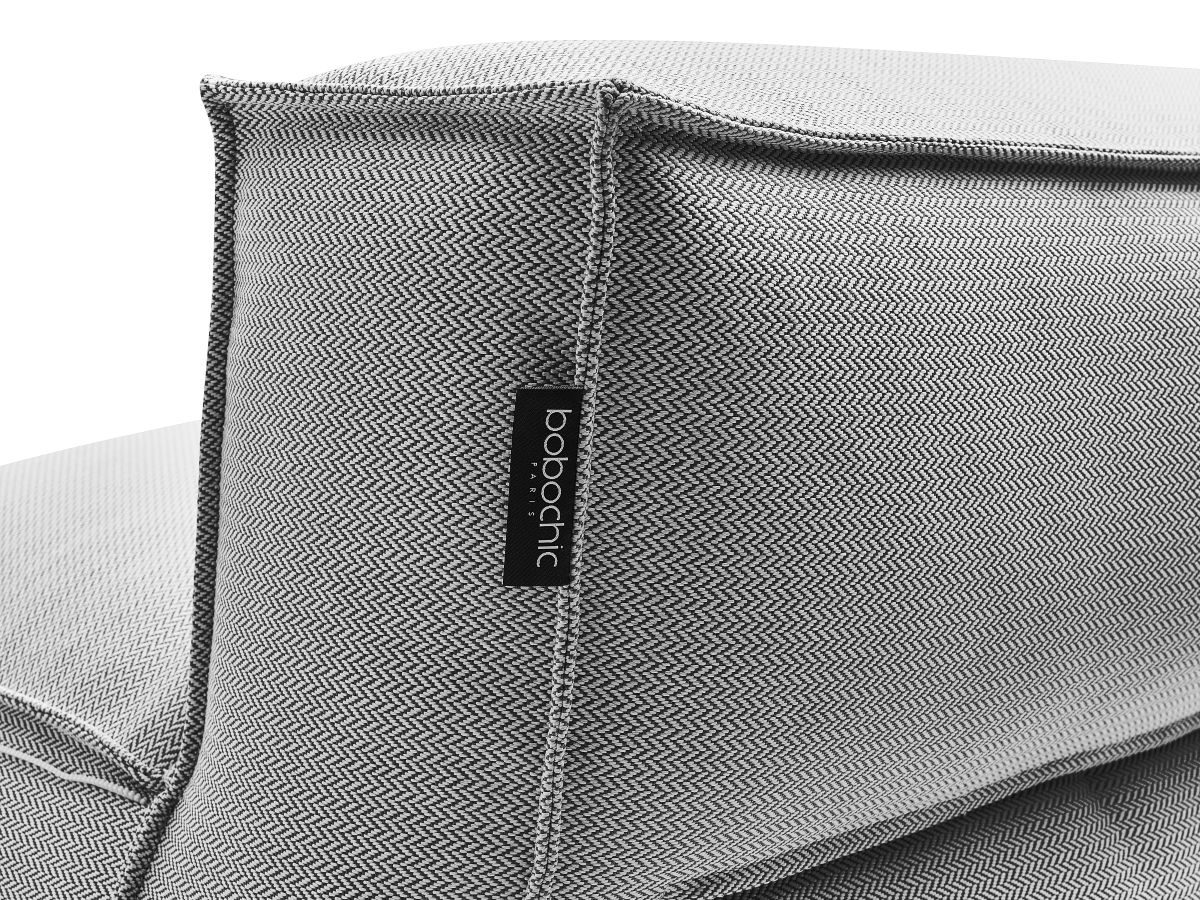 Chauffeuse 2 places sans accoudoir avec bâche de protection pour canapé de jardin modulable BIARRITZ