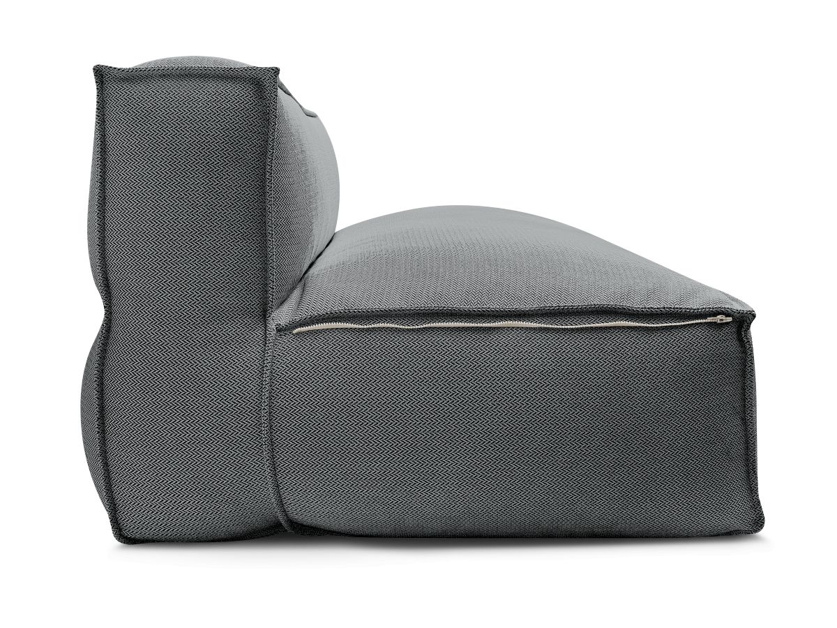 Chauffeuse 2 places sans accoudoir avec bâche de protection pour canapé de jardin modulable BIARRITZ